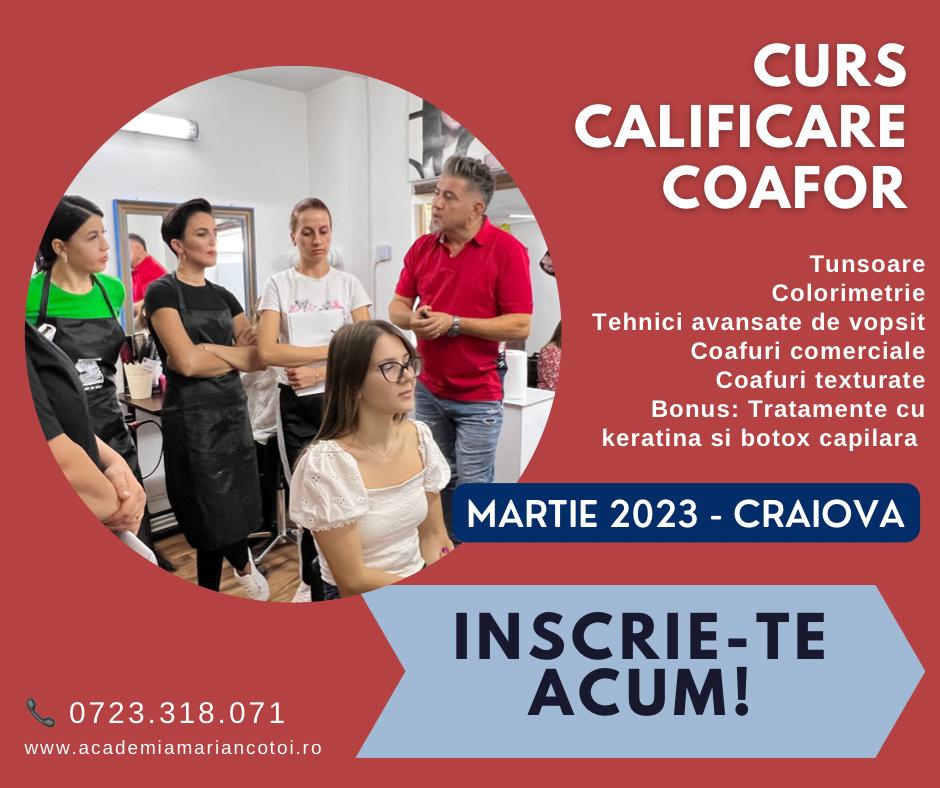 Curs Calificare Coafor Craiova - Academia Marian Cotoi